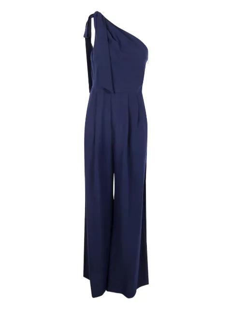 one-shoulder bow jumpsuit by RALPH LAUREN