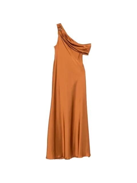 one-shoulder draped dress by RALPH LAUREN