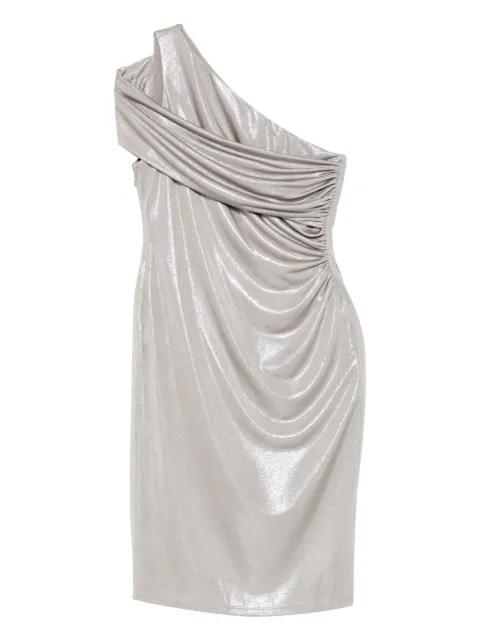 one-shoulder ruched mini dress by RALPH LAUREN
