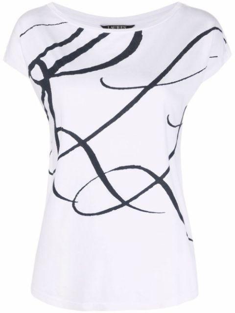 oversized logo print top by RALPH LAUREN