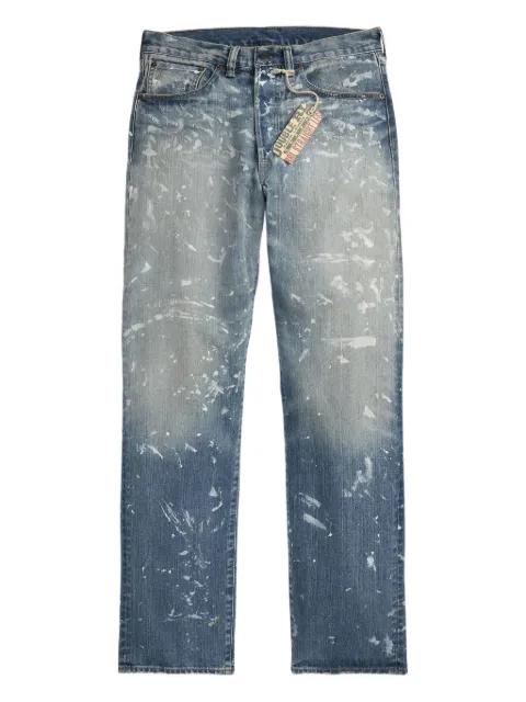 paint-splattered jeans by RALPH LAUREN