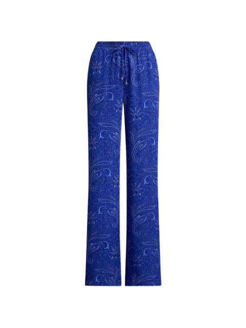 paisley-print drawstring trousers by RALPH LAUREN