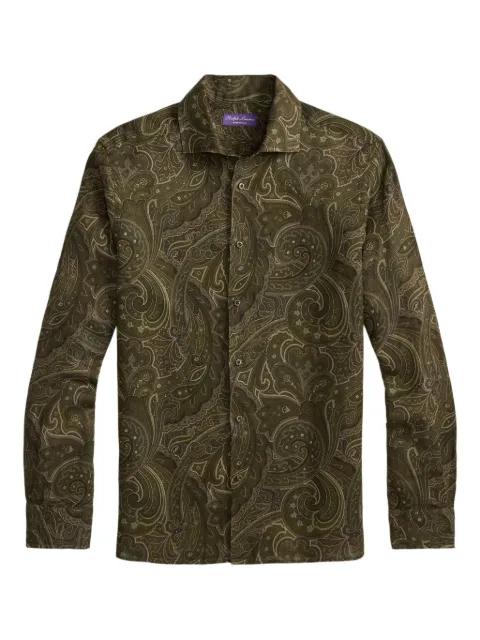paisley-print long-sleeved shirt by RALPH LAUREN