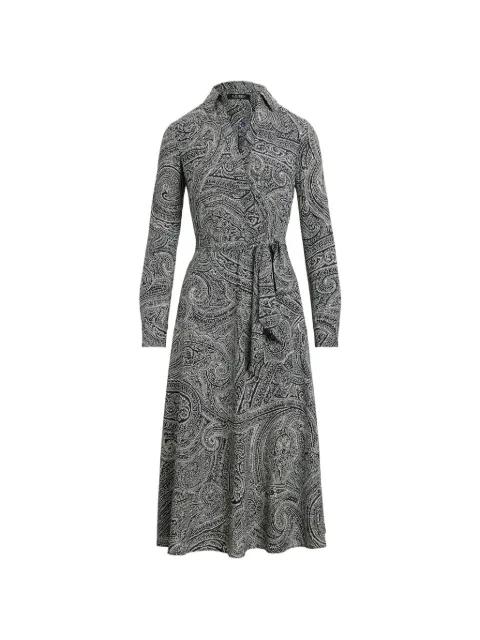 paisley-print wrap dress by RALPH LAUREN