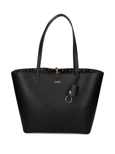 pebble-grain charm-detail tote bag by RALPH LAUREN