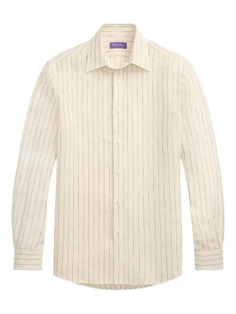 pinstripe linen shirt by RALPH LAUREN