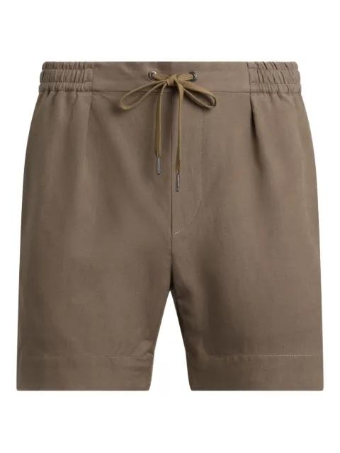 pleated drawstring shorts by RALPH LAUREN