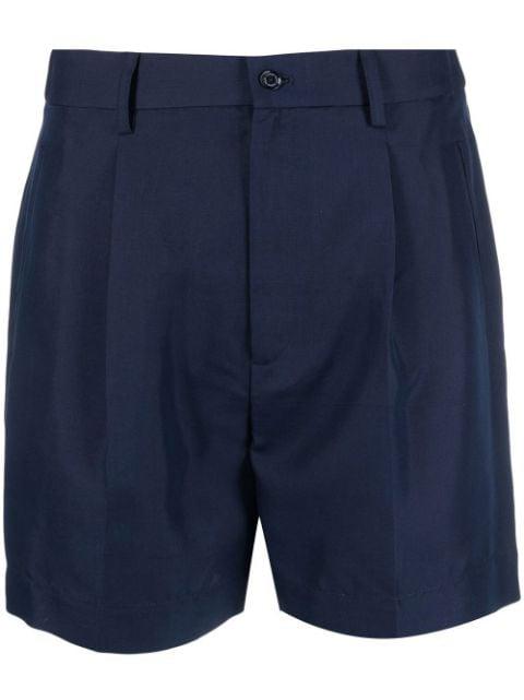 pleated silk shorts by RALPH LAUREN