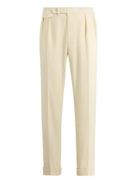 pleated wool trousers by RALPH LAUREN