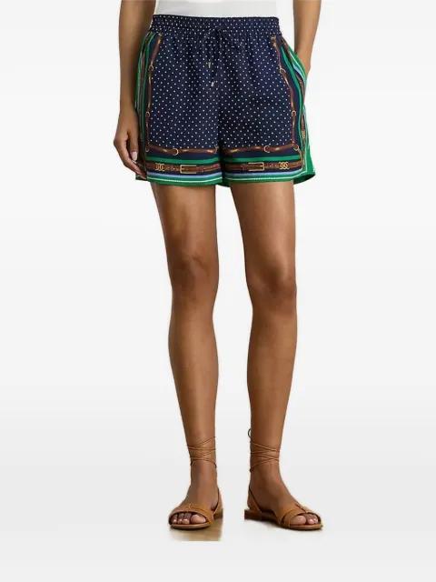 polka dot print shorts by RALPH LAUREN