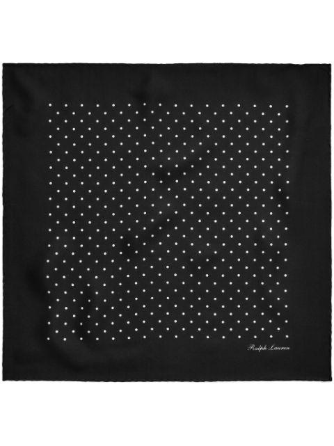 polka dot-print silk scarf by RALPH LAUREN