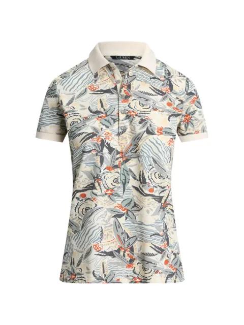 printed polo top by RALPH LAUREN