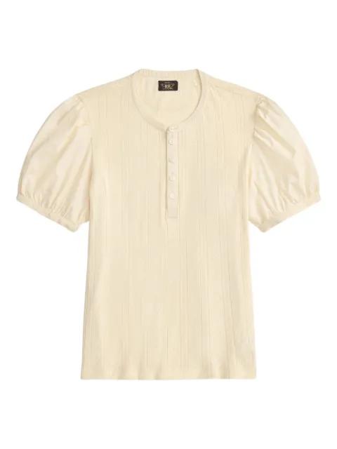 puff-sleeves top by RALPH LAUREN