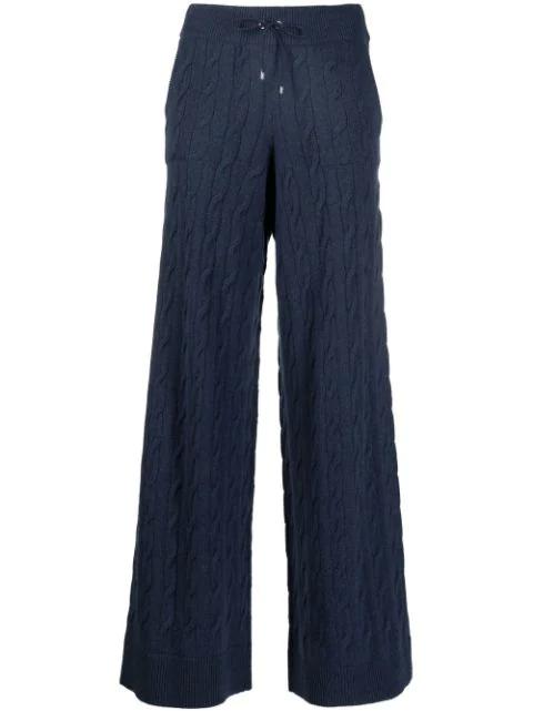 recycled cashmere wide-leg trousers by RALPH LAUREN