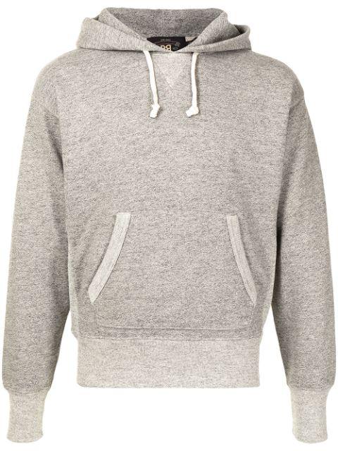 rib-edge drawstring hoodie by RALPH LAUREN