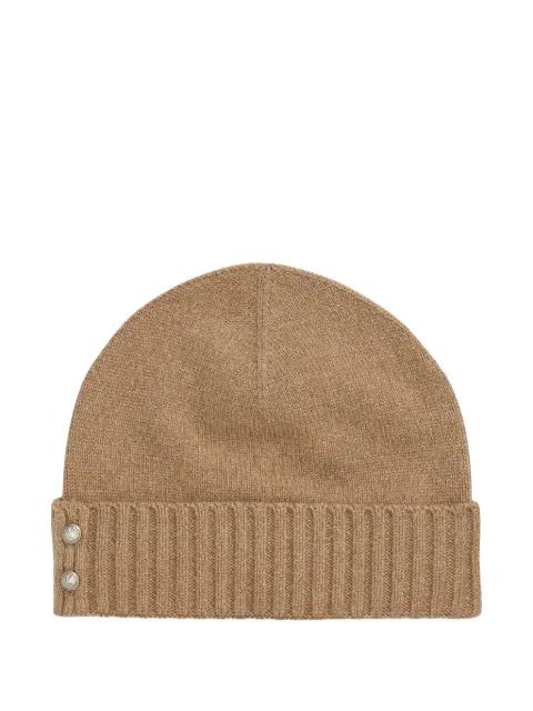 ribbed button beanie hat by RALPH LAUREN