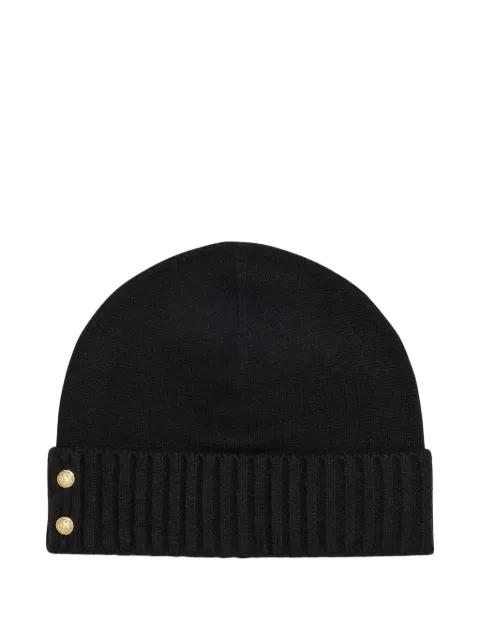 ribbed button beanie hat by RALPH LAUREN