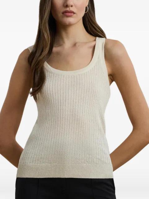 ribbed-knit tank top by RALPH LAUREN