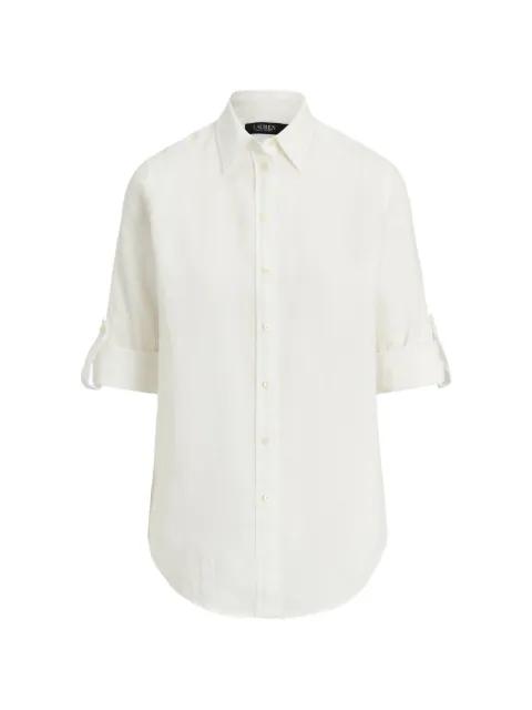 roll-tab sleeve shirt by RALPH LAUREN