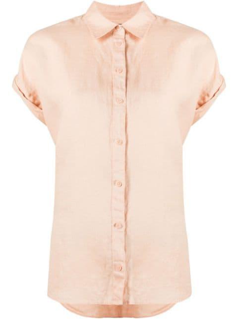 rolled-cuffs short-sleeve shirt by RALPH LAUREN