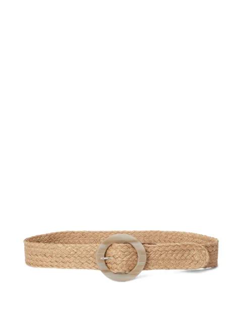round-buckle woven belt by RALPH LAUREN