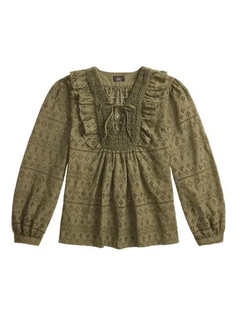 ruffled blouse by RALPH LAUREN