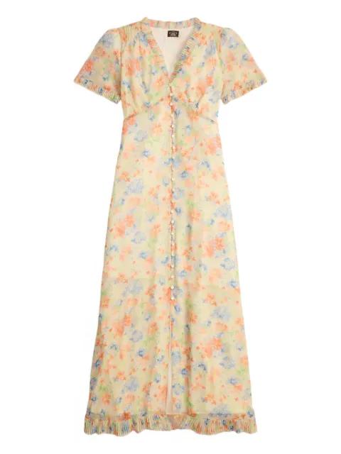ruffled floral dress by RALPH LAUREN