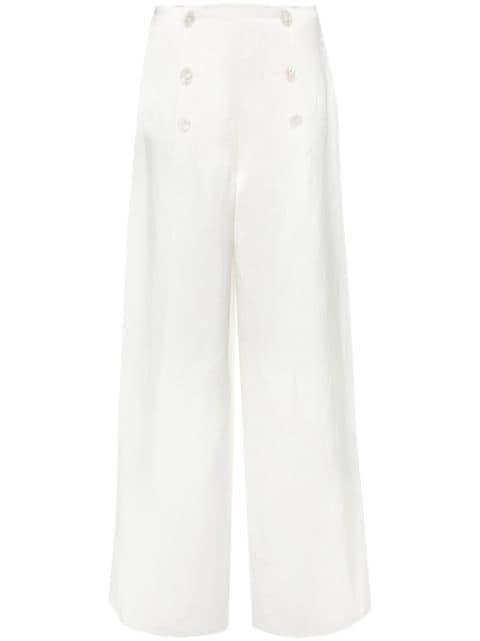 satin wide-leg trousers by RALPH LAUREN