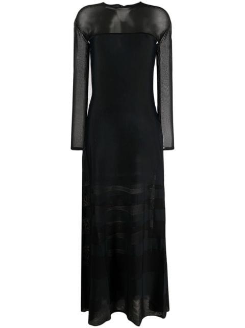semi-sheer maxi dress by RALPH LAUREN