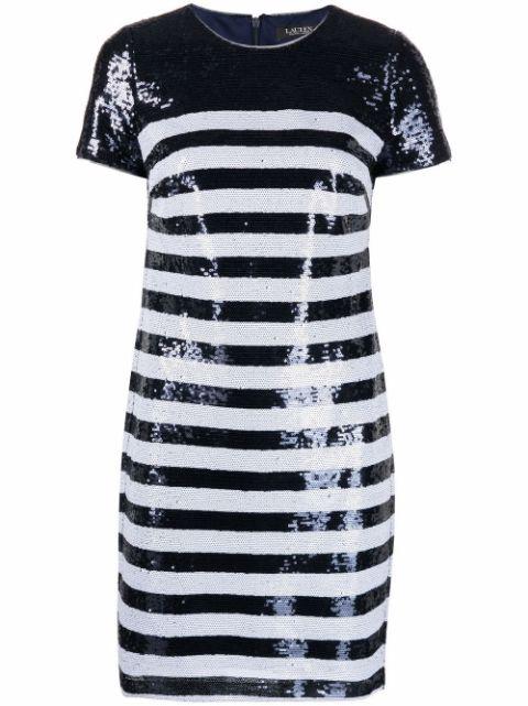 sequin-embellished dress by RALPH LAUREN