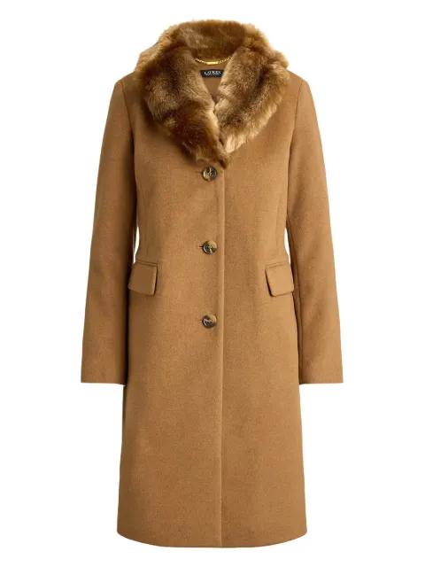 shawl-collar button coat by RALPH LAUREN