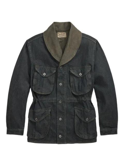 shawl-collar denim jacket by RALPH LAUREN