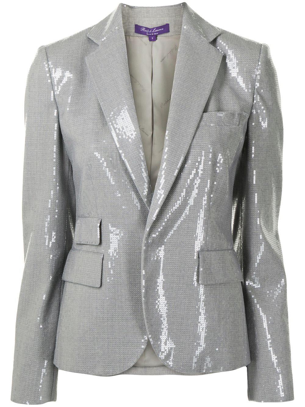single breasted sequin blazer by RALPH LAUREN