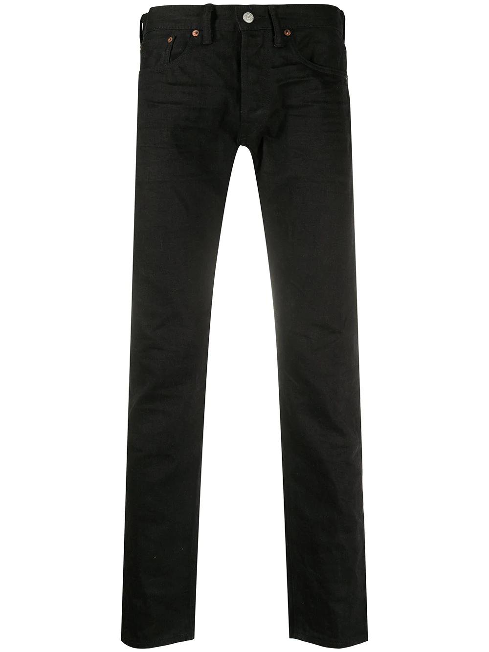 slim-fit mid-rise jeans by RALPH LAUREN