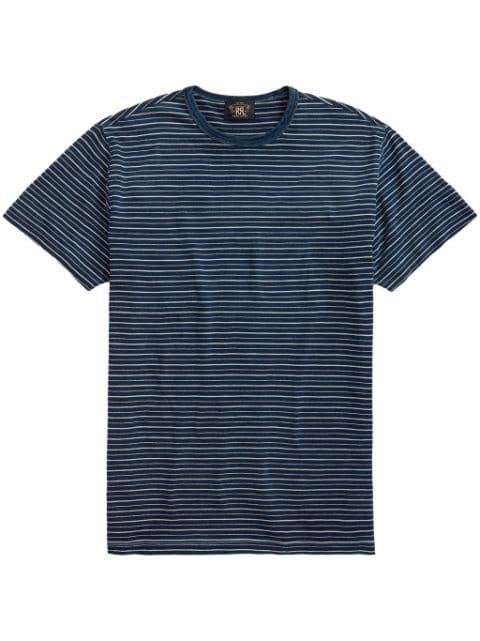stripe-print cotton T-shirt by RALPH LAUREN