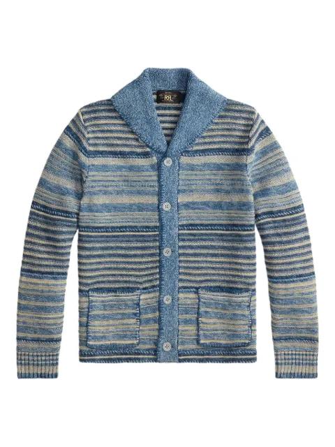 striped button cardigan by RALPH LAUREN