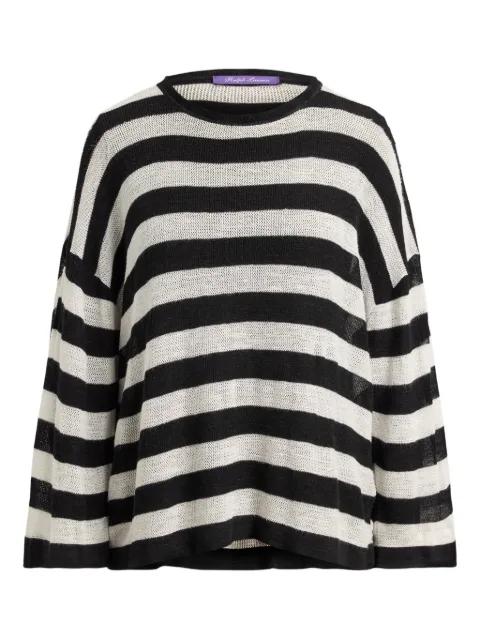 striped crew-neck sweater by RALPH LAUREN