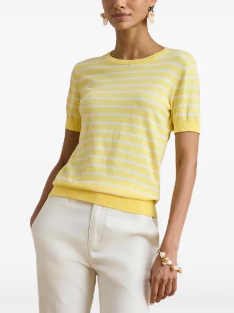 striped short-sleeve sweater by RALPH LAUREN