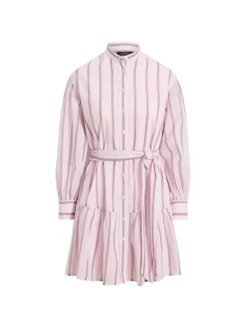 striped tiered dress by RALPH LAUREN