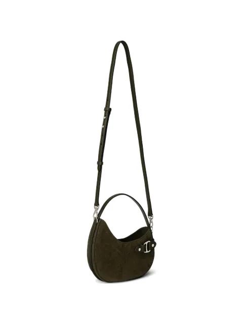 suede buckle-detail shoulder bag by RALPH LAUREN