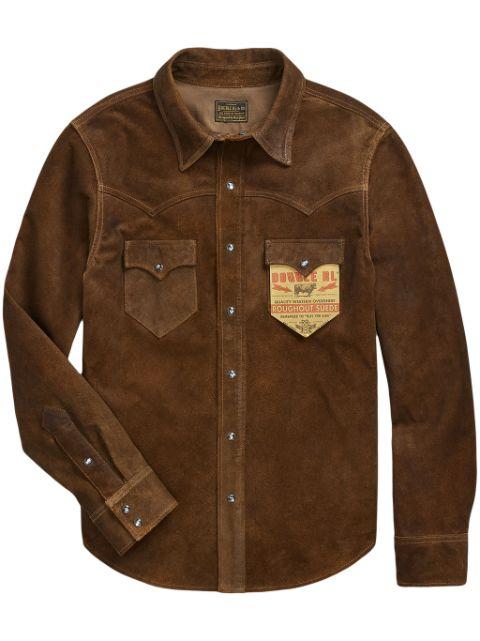 suede shirt jacket by RALPH LAUREN