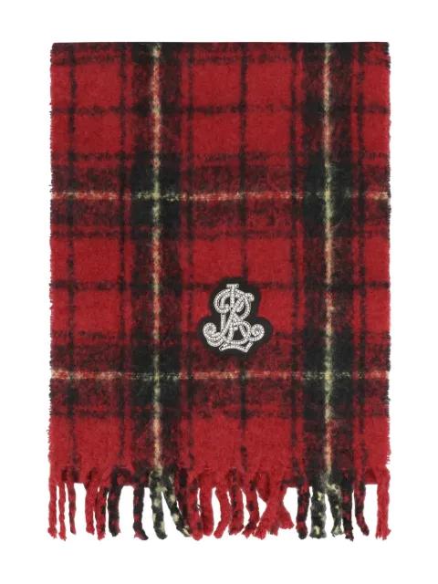 tartan fringed scarf by RALPH LAUREN