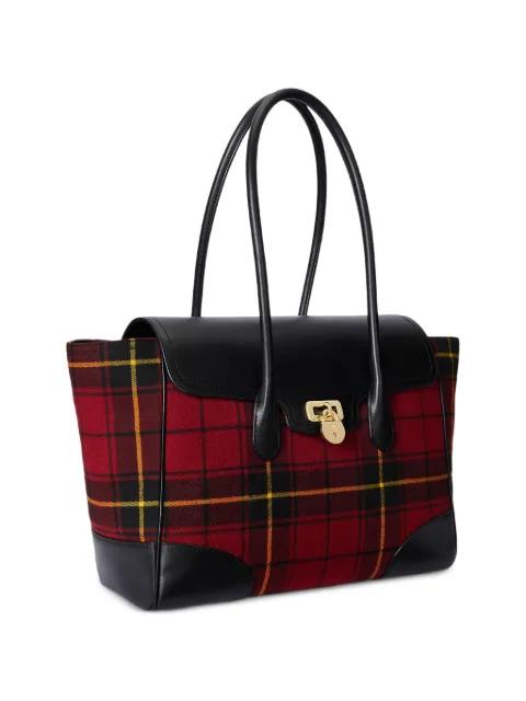 tartan-pattern shoulder bag by RALPH LAUREN