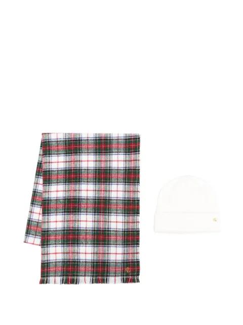 tartan scarf and hat set by RALPH LAUREN