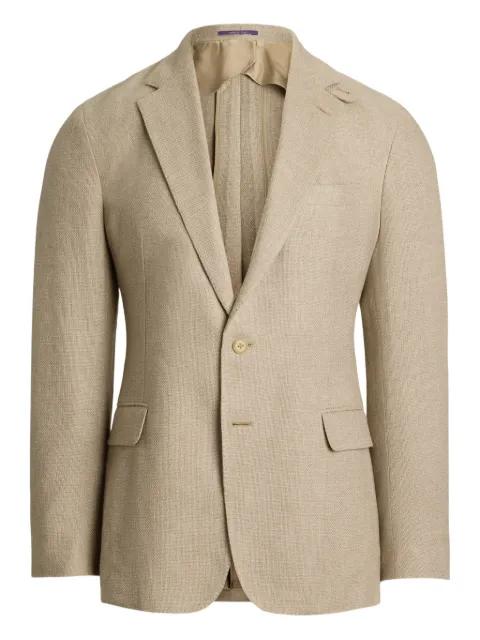 textured two-button blazer by RALPH LAUREN