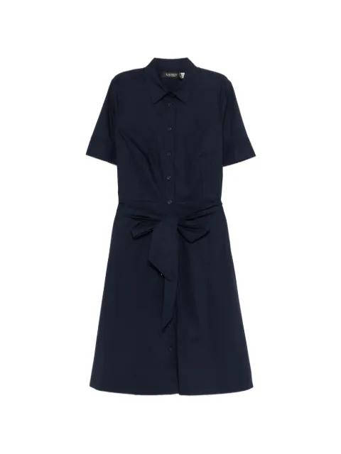 tie-waist shirt midi dress by RALPH LAUREN