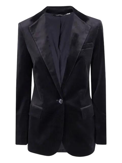 velvet single-breasted blazer by RALPH LAUREN