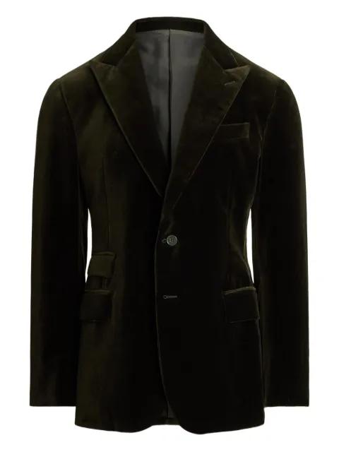 velvet single-breasted blazer by RALPH LAUREN