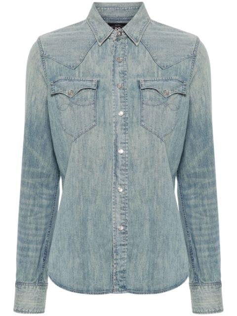 western-style denim shirt by RALPH LAUREN