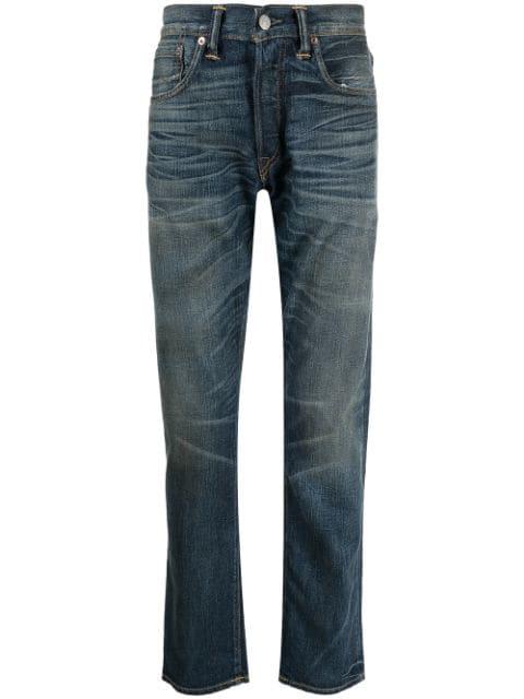 whiskering-effect jeans by RALPH LAUREN